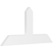 Ekena Millwork Portland Architectural Grade PVC Gable Bracket, 48"W x 24"H x 2"D x 6"F, 12/12 Pitch GBP048X24X0206POR00 - alternate 1